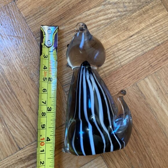 Cute vintage crystal art glass cat figurine - Picture 10 of 10